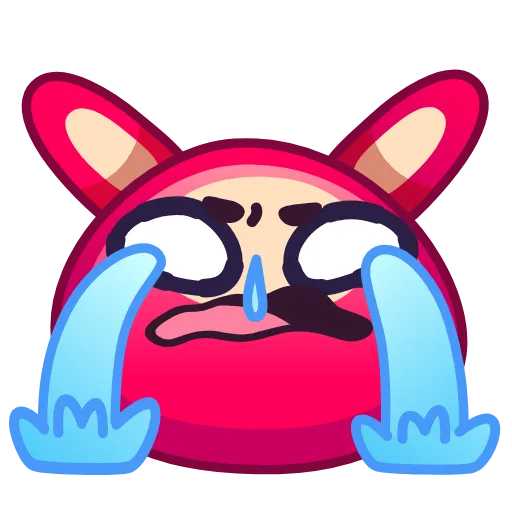 😭 Стикер «Rabbit Emoji Pack» для Telegram