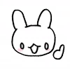 👍 Эмодзи «Rabbit White Hare» для Telegram