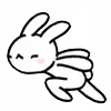 🏃‍♀️ Эмодзи «Rabbit White Hare» для Telegram