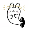 👻 Эмодзи «Rabbit White Hare» для Telegram