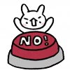 👎 Эмодзи «Rabbit White Hare» для Telegram