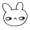 😶 Эмодзи «Rabbit White Hare» для Telegram
