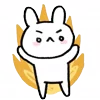 😡 Эмодзи «Rabbit White Hare» для Telegram