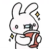 🥤 Эмодзи «Rabbit White Hare» для Telegram