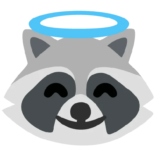 😇 Стикер «Raccmoji» для Telegram