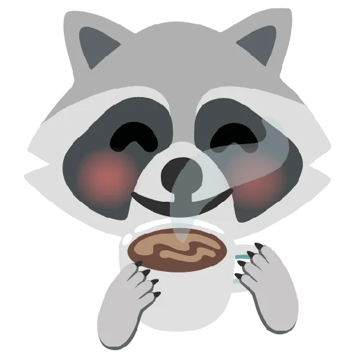 ☕ Стикер «Raccmoji» для Telegram