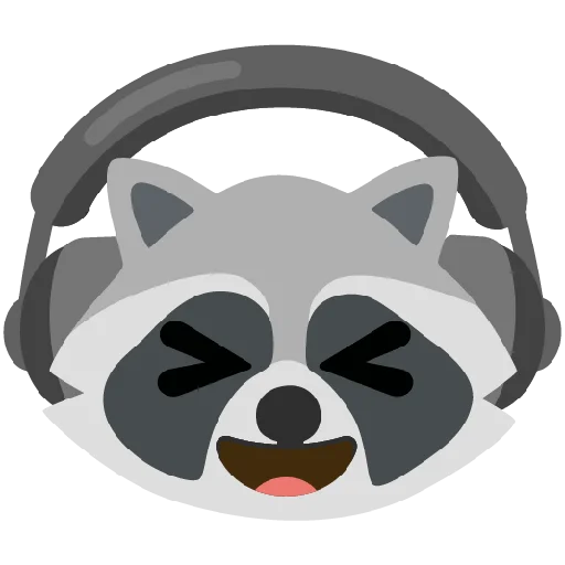 🎧 Стикер «Raccmoji» для Telegram