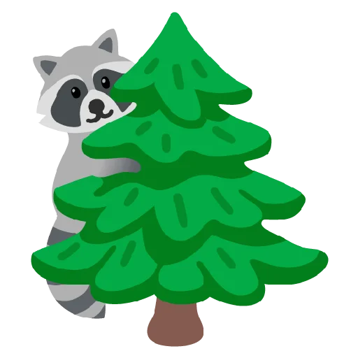 🌲 Стикер «Raccmoji» для Telegram