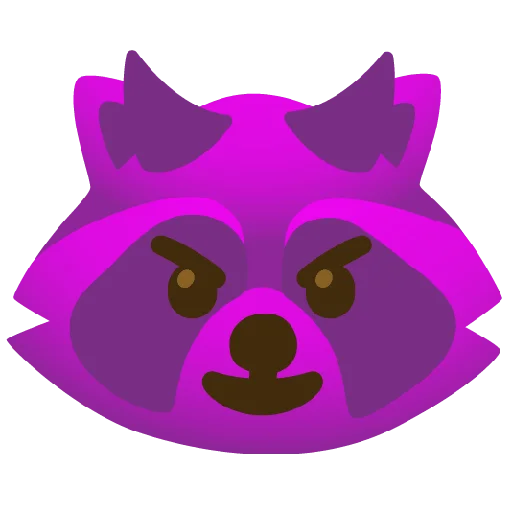 😈 Стикер «Raccmoji» для Telegram
