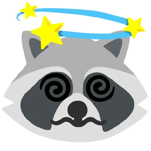 💫 Стикер «Raccmoji» для Telegram
