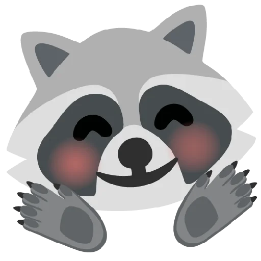 🤗 Стикер «Raccmoji» для Telegram