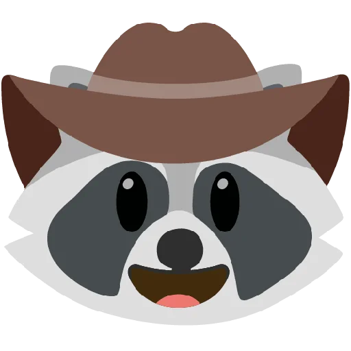 🤠 Стикер «Raccmoji» для Telegram
