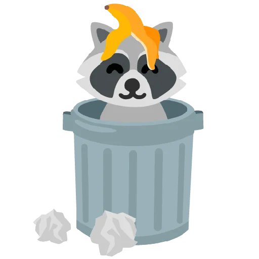🗑️ Стикер «Raccmoji» для Telegram