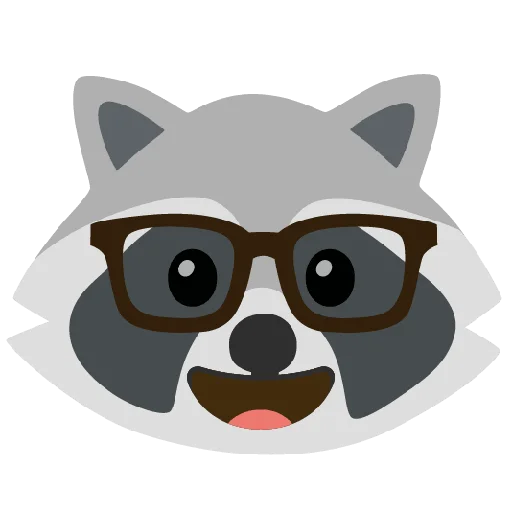 🤓 Стикер «Raccmoji» для Telegram