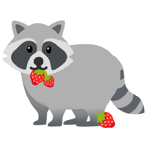 🍓 Стикер «Raccmoji» для Telegram