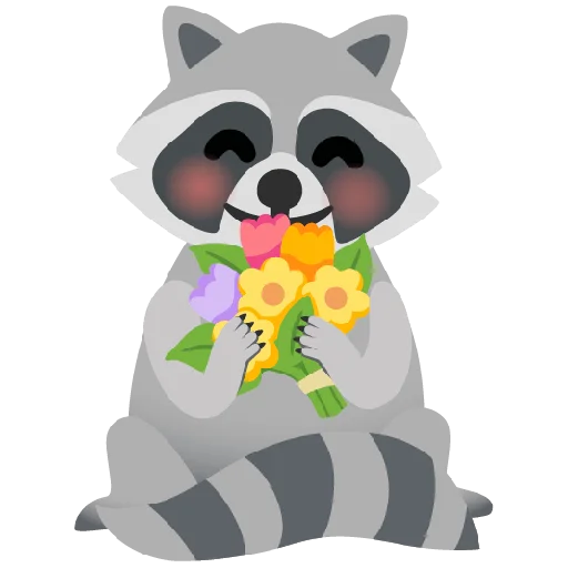 💐 Стикер «Raccmoji» для Telegram