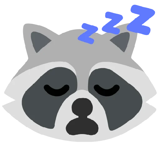 😴 Стикер «Raccmoji» для Telegram