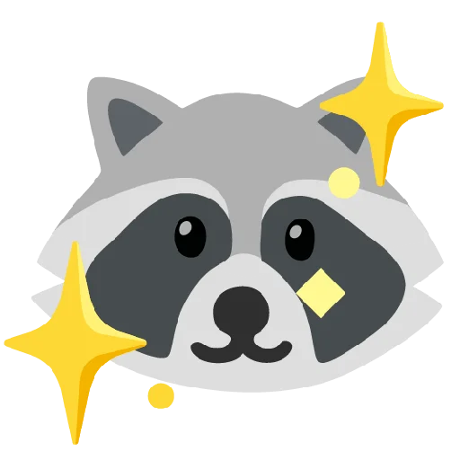 ✨ Стикер «Raccmoji» для Telegram