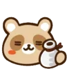 🦝 Эмодзи «Енотик - raccoon emoji» для Telegram