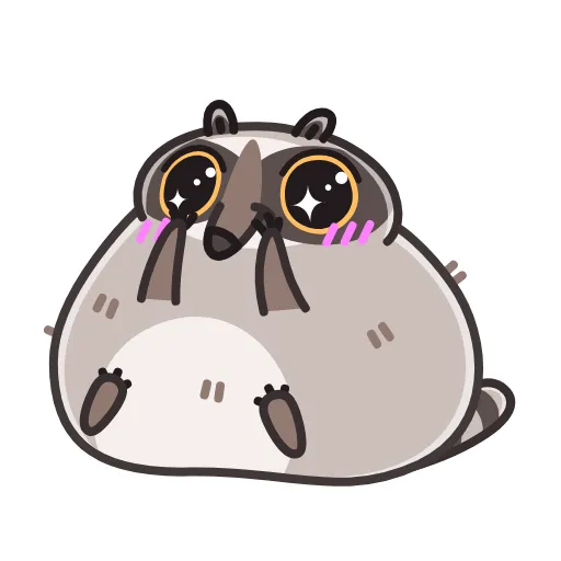 🥺 Эмодзи «Raccoon Days» для Telegram