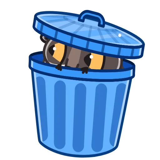 🗑 Эмодзи «Raccoon Days» для Telegram