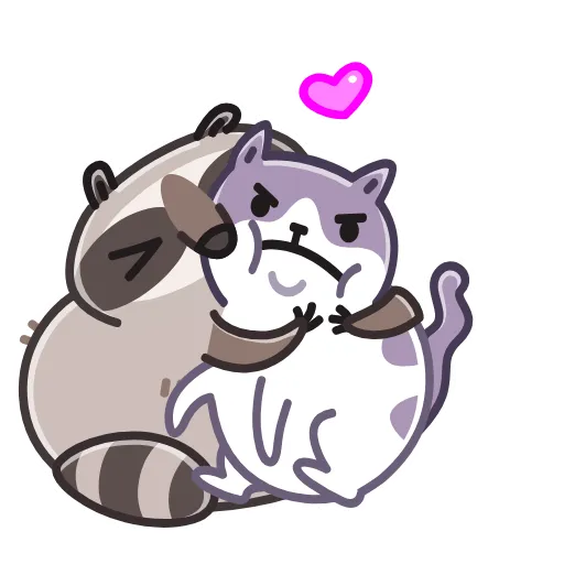 😘 Эмодзи «Raccoon Days» для Telegram