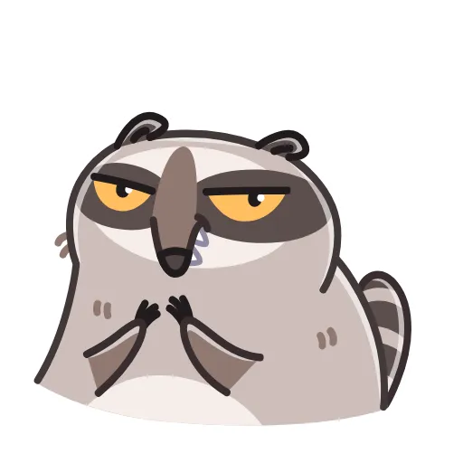 😈 Эмодзи «Raccoon Days» для Telegram