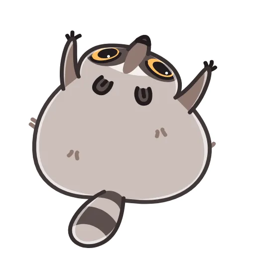 🙏 Эмодзи «Raccoon Days» для Telegram