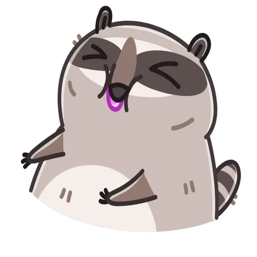 😝 Эмодзи «Raccoon Days» для Telegram