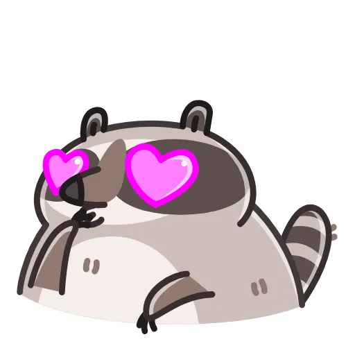 Эмодзи Raccoon Days для Telegram — скачать