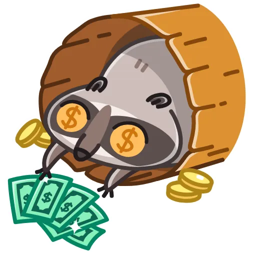 🤑 Эмодзи «Raccoon Days» для Telegram