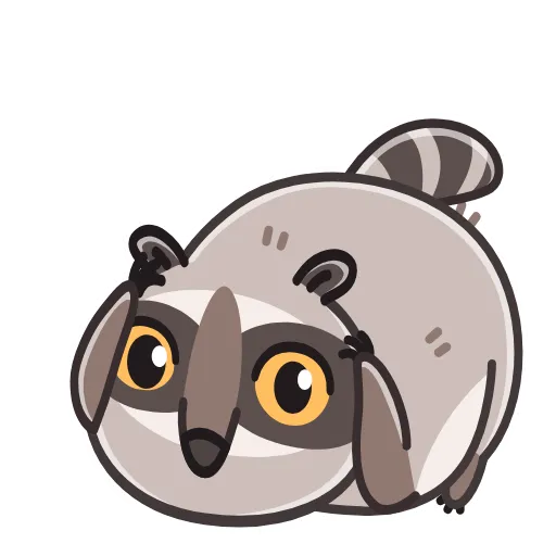 🫣 Эмодзи «Raccoon Days» для Telegram