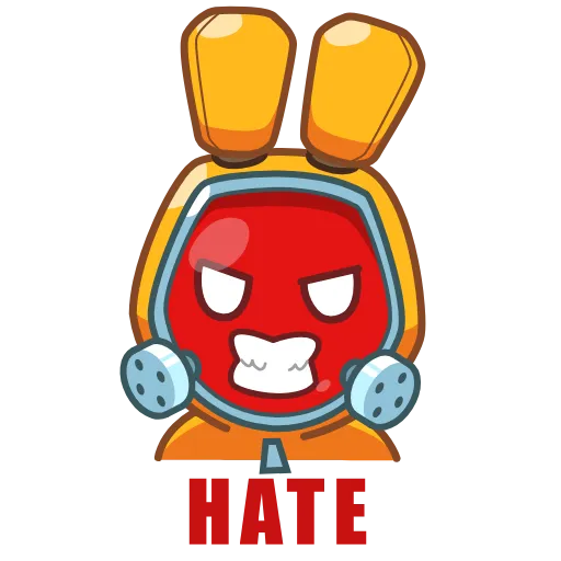 🤬 Эмодзи «Rad Bunny» для Telegram