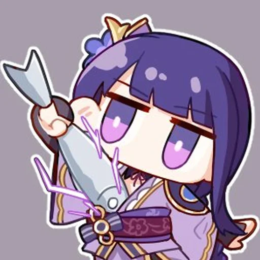 😶 Стикер «Shogun Raiden» для Telegram