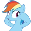 🙊 Эмодзи «Rainbow Dash» для Telegram