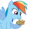 ⛅️ Эмодзи «Rainbow Dash» для Telegram