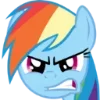 😤 Эмодзи «Rainbow Dash» для Telegram