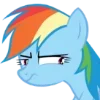 😤 Эмодзи «Rainbow Dash» для Telegram