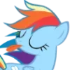 🤪 Эмодзи «Rainbow Dash» для Telegram
