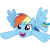 👏 Эмодзи «Rainbow Dash» для Telegram