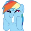 😘 Эмодзи «Rainbow Dash» для Telegram