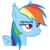 🙄 Эмодзи «Rainbow Dash» для Telegram