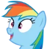 💃 Эмодзи «Rainbow Dash» для Telegram