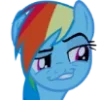 😏 Эмодзи «Rainbow Dash» для Telegram