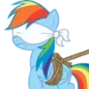 😔 Эмодзи «Rainbow Dash» для Telegram