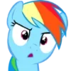 ❔ Эмодзи «Rainbow Dash» для Telegram