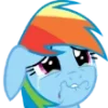😢 Эмодзи «Rainbow Dash» для Telegram
