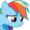 🙁 Эмодзи «Rainbow Dash» для Telegram