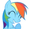 😀 Эмодзи «Rainbow Dash» для Telegram