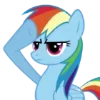 🫡 Эмодзи «Rainbow Dash» для Telegram